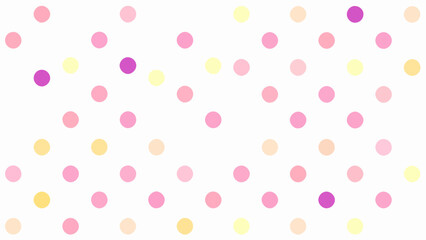 Pink polka dot pattern, digital illustration, vibrant background, design element
