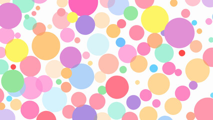 Multi color polka dot pattern background, colorful seamless polka dot patter.