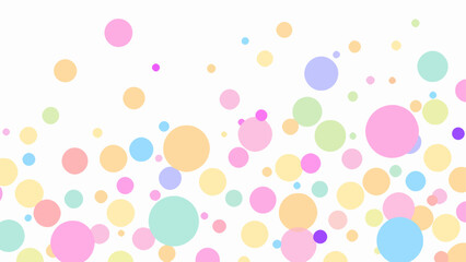 Colorful polka dot pattern, digital illustration, vibrant background, design element