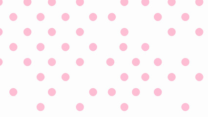 Pink polka dot pattern, digital illustration, vibrant background, design element