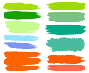 set of watercolor splashes