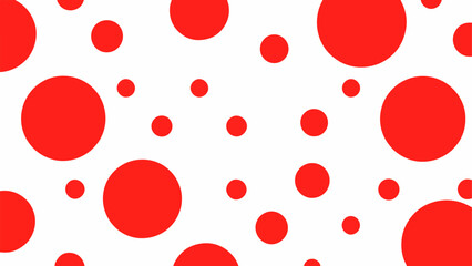 Red polka dots vectors and illustration, colorful dots background