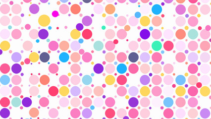 Pastel polka dot seamless pattern
