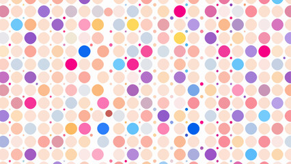 Pastel polka dot seamless pattern
