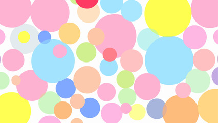 Pastel polka dot seamless pattern
