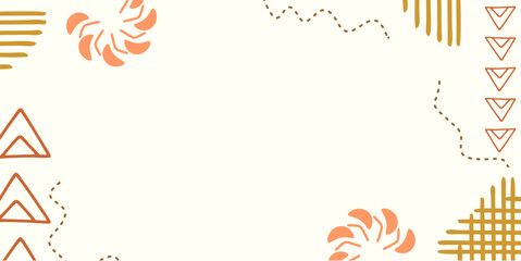 Decorative Abstract Background Flat Design Illustration