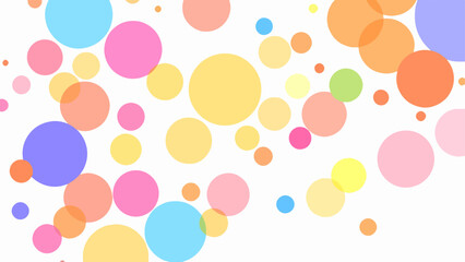 Colorful Random Circles Seamless Pattern background Vector, seamless polka dots pattern	
