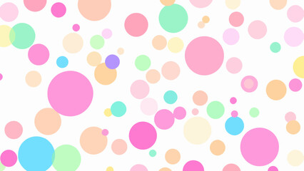 Colorful Random Circles Seamless Pattern background Vector, seamless polka dots pattern	