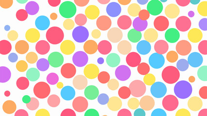 Colorful Random Circles Seamless Pattern background Vector, seamless polka dots pattern	