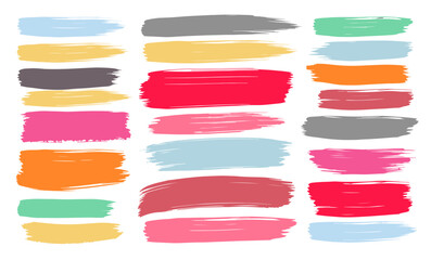 watercolor paint brush strokes