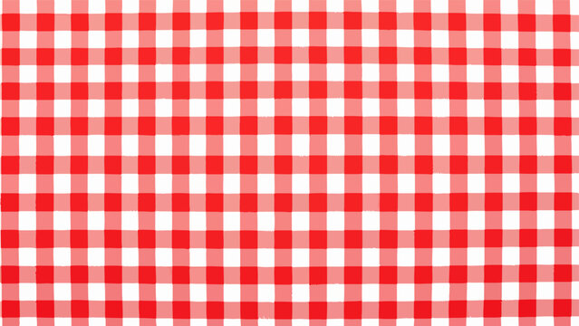 red gingham background