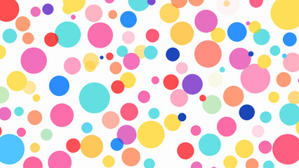Polka dots background, seamless polka dots pattern