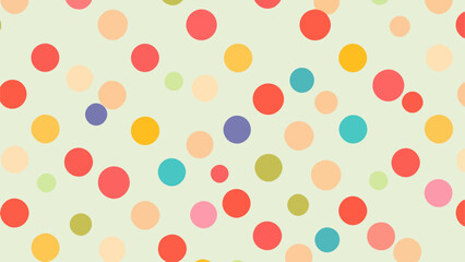 Polka dots background, seamless polka dots pattern