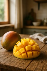 fresh mango on the table