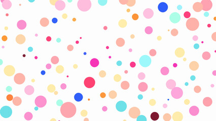 Colorful Random Circles Seamless Pattern background Vector, seamless polka dots pattern	