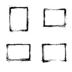Set of grunge frames