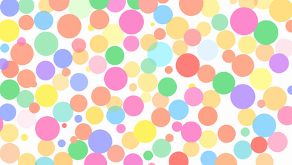 Colorful Random Circles Seamless Pattern background Vector, seamless polka dots pattern	