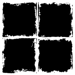 Set of grunge frames