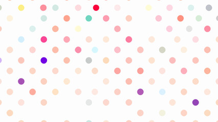 Colorful polka dot background white background Vector
