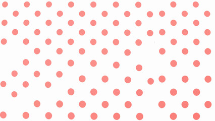 Pink polka dot background white background Vector
