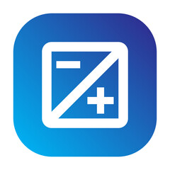 Obraz premium Brightness or contrast adjustment icon.
