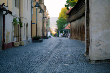 Street photography taken in Romania in the city of Sibiu.