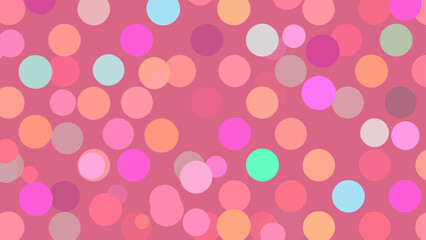 Colorful Polka dots background, seamless polka dots pattern