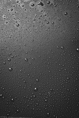 water drops on black background. Macro.