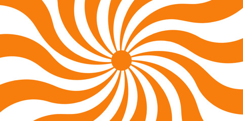 Modern seamless retro vintage burst sunrise sunbeam element spiral striped illustration. vector illustration circle light banner cartoon add design. Spiral radial striped backdrop design. 