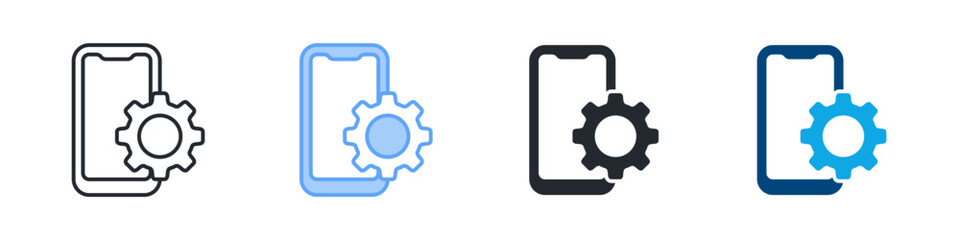 Management Icon Set Multiple Style. Designed In Outline, Blue, Glyph, Dual Tone