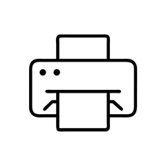 printer icon vector illustration