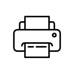 printer icon vector illustration