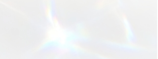 Rainbow light prism with glowing spectrum transparent glass crystal, abstract jewelry diamond, reflex prism overlay flare PNG