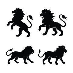 Lion silhouette bundle 