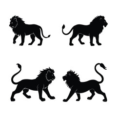 Lion silhouette bundle 