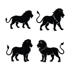 Lion silhouette bundle 