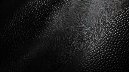 Elegant Black Minimalist Leather Texture Background: Sleek Matte Finish, Subtle Grain Patterns, and Sophisticated Monochrome Aesthetics for Luxury Branding & High-End Design