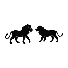 Lion silhouette bundle 