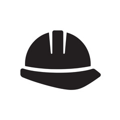 Fototapeta premium Safety Helmet Icon Construction and Worker Protection Symbol Vector