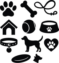 National Dog Day  Canine Celebration Silhouettes