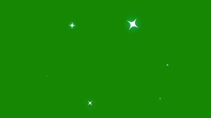 twinkling Star or blinking light effect on black screen background, sparkling stars, Twinkle light glitter stars sparkling, Star twinkling for festive holiday event. 4k