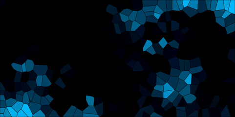 Mosaic formation of dark blue geometrical shapes creating a textured. Abstract colorful background with triangles. background of crystallized.