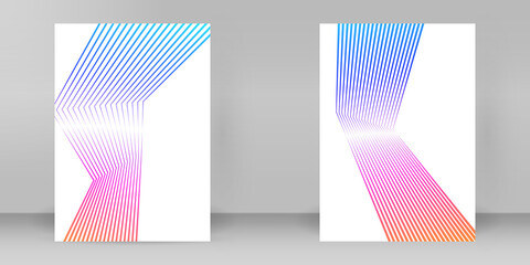 Business templates for multipurpose presentation. Easy editable waves lines. design brochure A4...