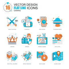 Fototapeta premium Flat Icon Set – Clean Vector Icons