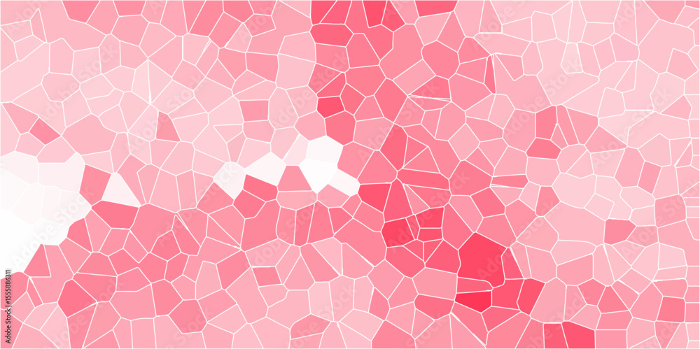 Canvas Prints nice pink mosaic abstract background made of many geometric shapes. pink hexagon ceramic. abstract c
