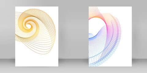 design brochure A4 format advertising, for new product newsletters, technology graphics, report...