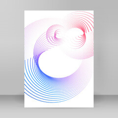 design brochure A4 format advertising, for new product newsletters, technology graphics, report...