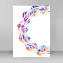 design brochure A4 format advertising, for new product newsletters, technology graphics, report...
