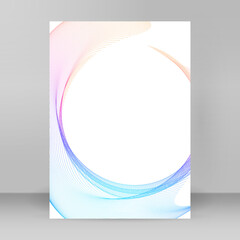 Design brochure A4 format advertising, for new product newsletters, technology graphics, report...
