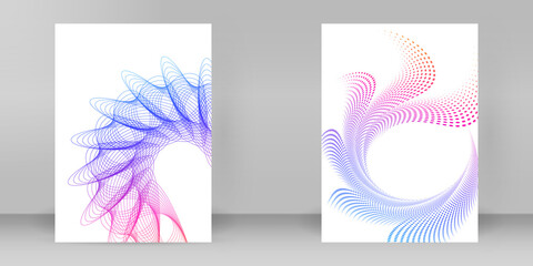 design brochure A4 format advertising, for new product newsletters, technology graphics, report...